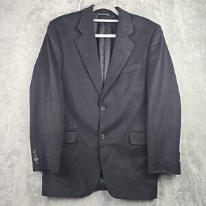 Jack Victor Sport Coat Mens 40 R Black Loro Piana 100% Cashmere Blazer Lucawood